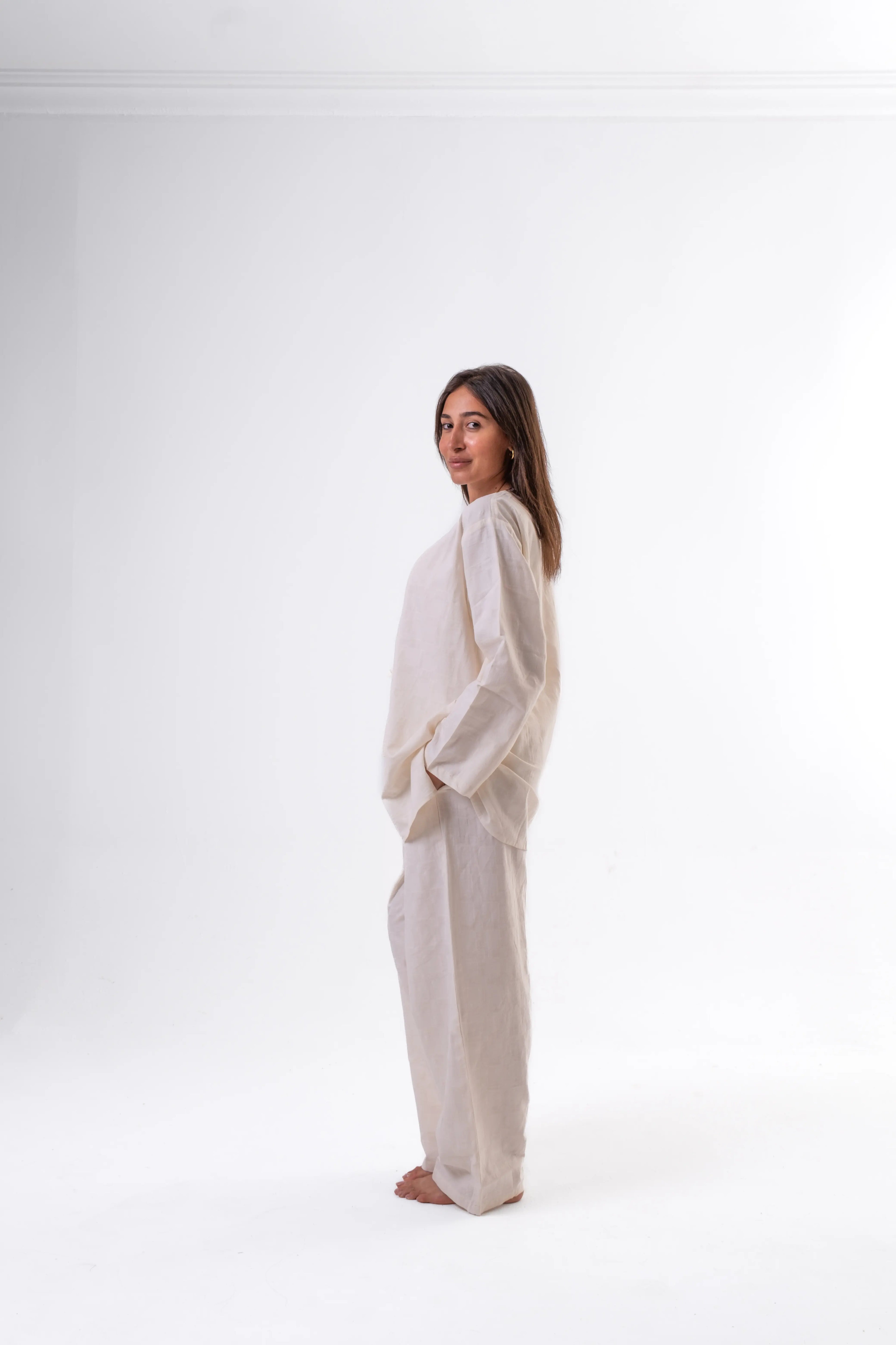 OFF WHITE_PLUME CARDIGAN